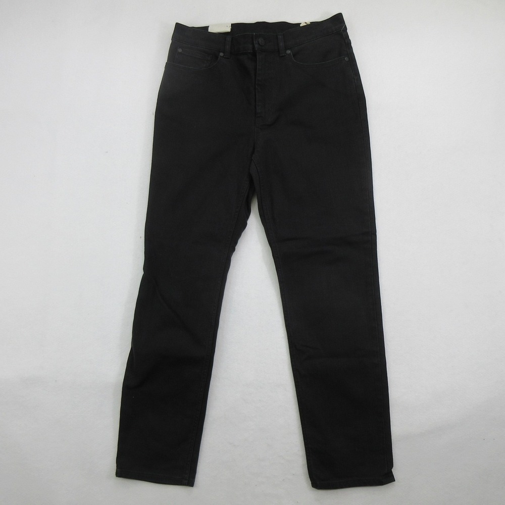 Rebecca Taylor Women Jeans 29 Ines High Rise Slim Straight Ankle Black New